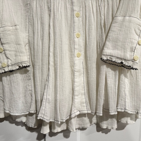 Free People Ruffled Blouse - Picture 3 of 5
